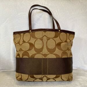 Coach Y2k Signature Canvas Tote Shoulder Bag